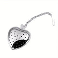 Heart Shaped Tea Strainer With Chain