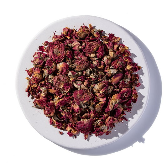 Red Rose Buds and Petals Organic